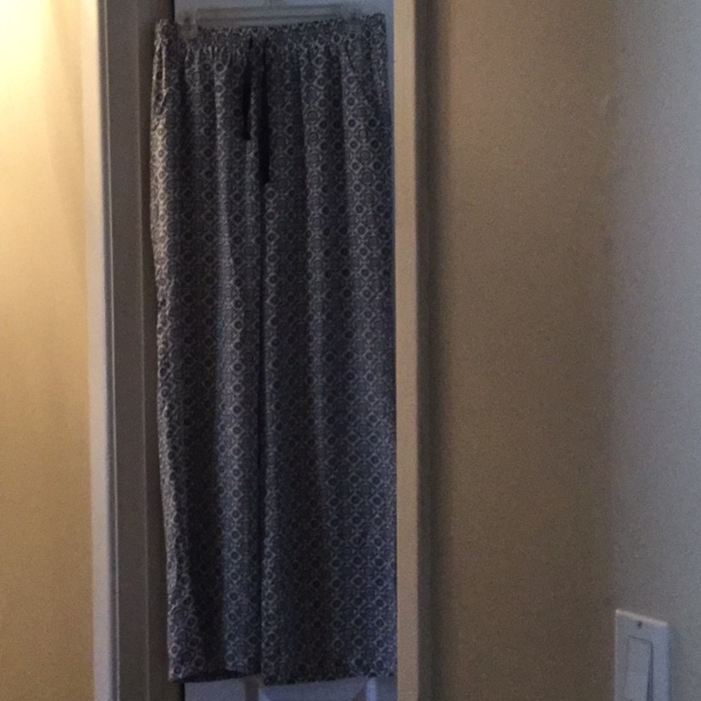 Joie 100% silk wide leg pants.